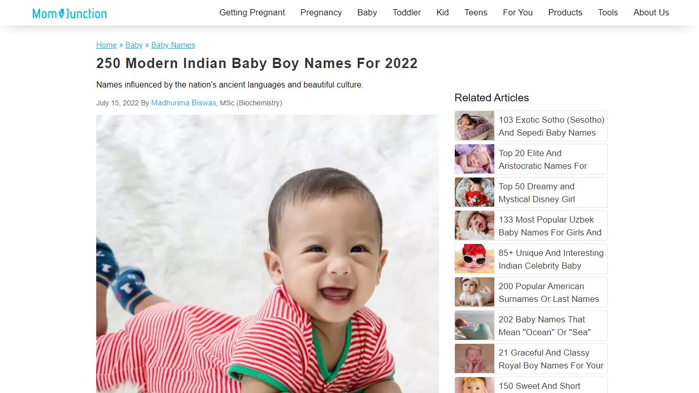 250 Modern Indian Baby Boy Names For 2022 - MomJunction